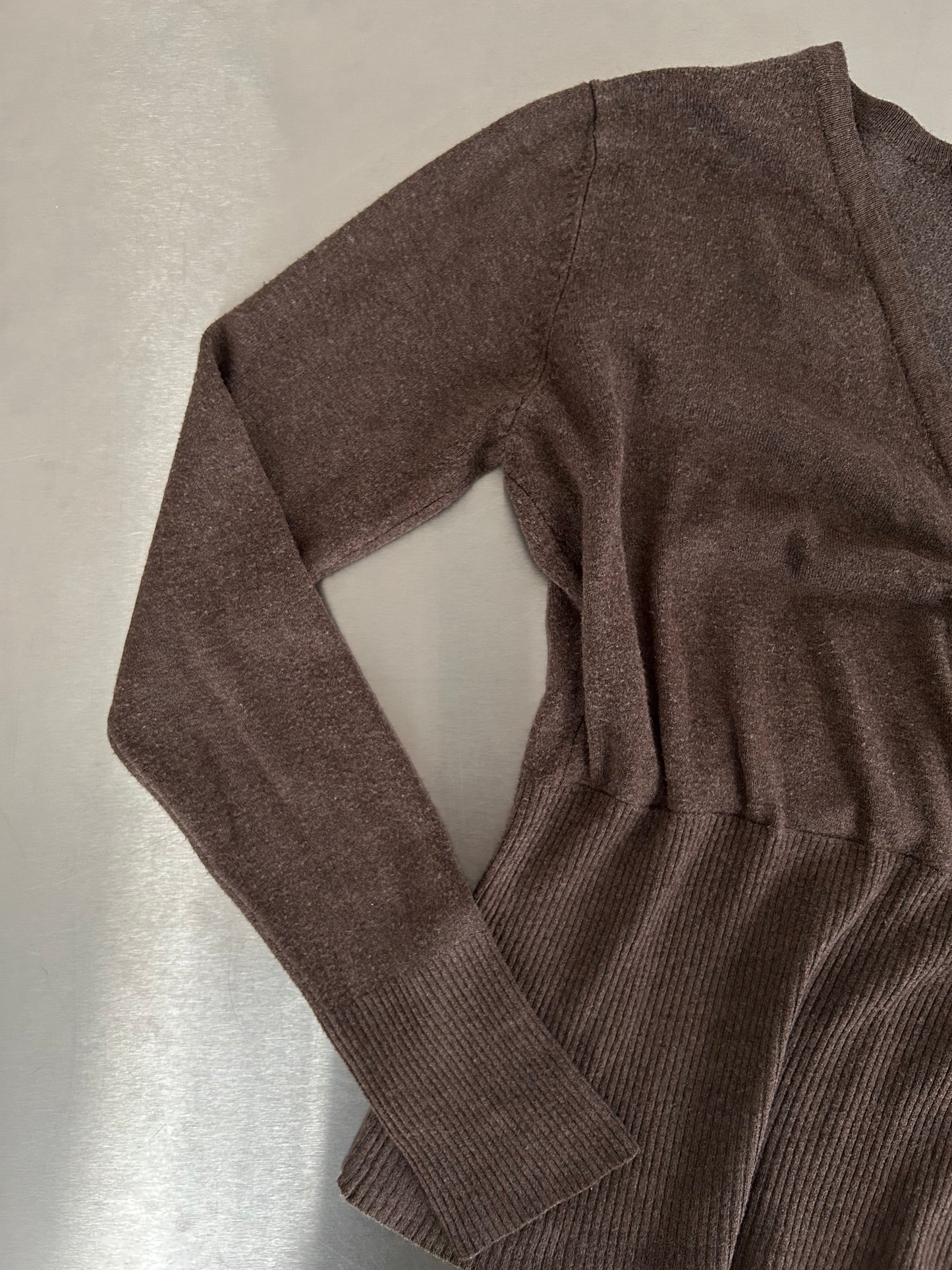 90s BROWN KNIT TOP