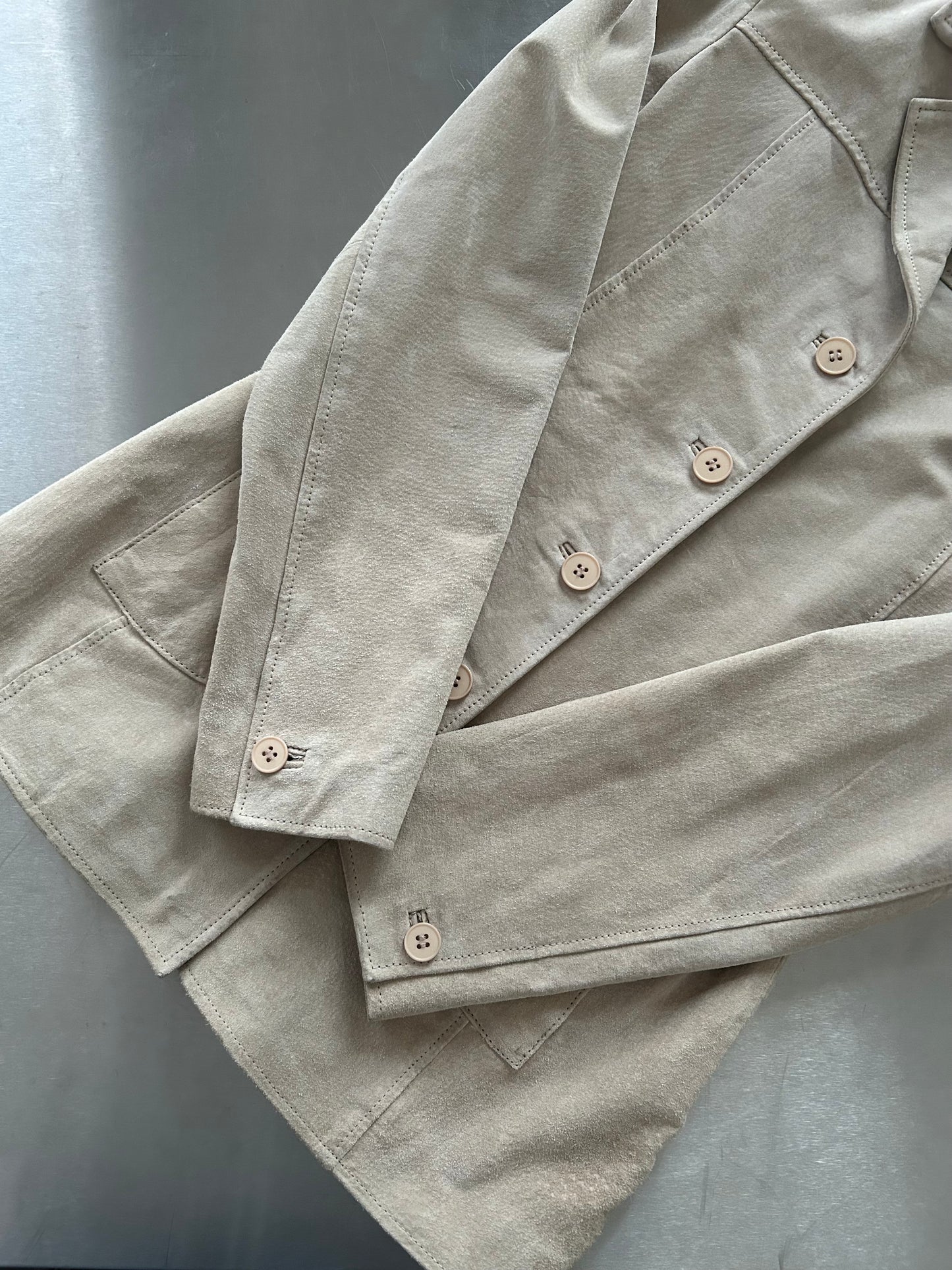 90s BEIGE SUEDE JACKET