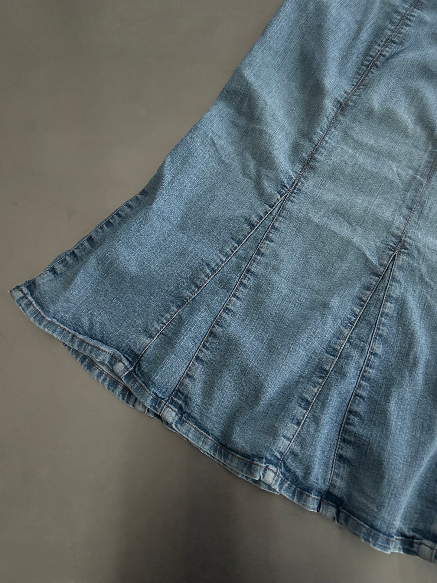 90s DENIM MIDI SKIRT