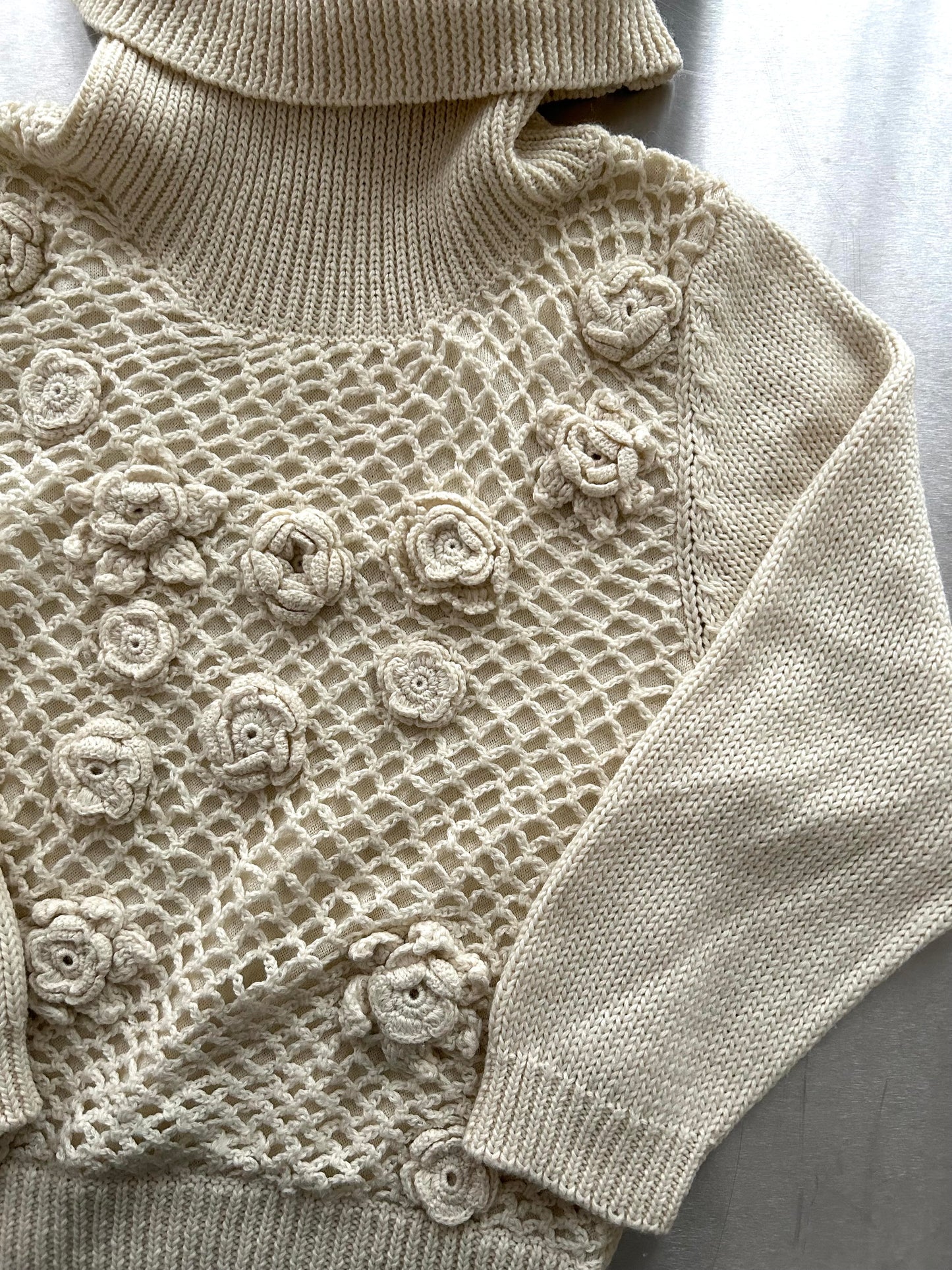 90s CREAM KNIT