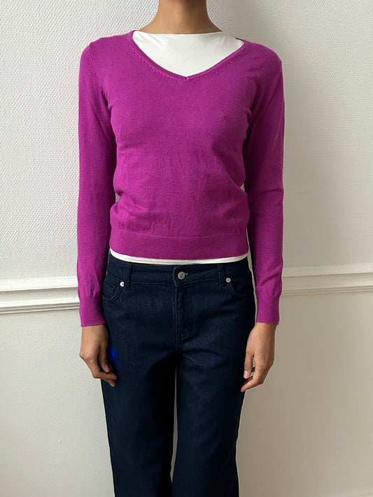 90s CASHMERE V-NECK KNIT