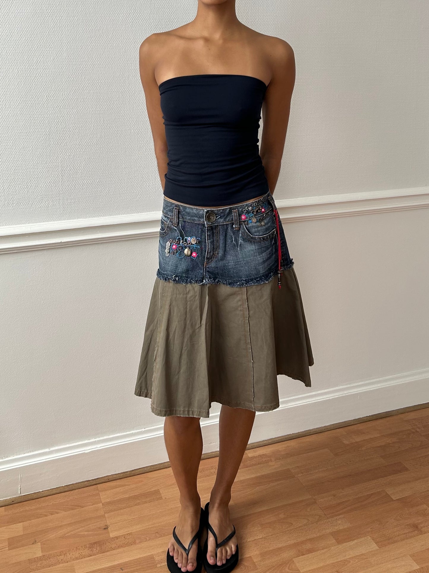 00S MISS SIXTY MIDI SKIRT