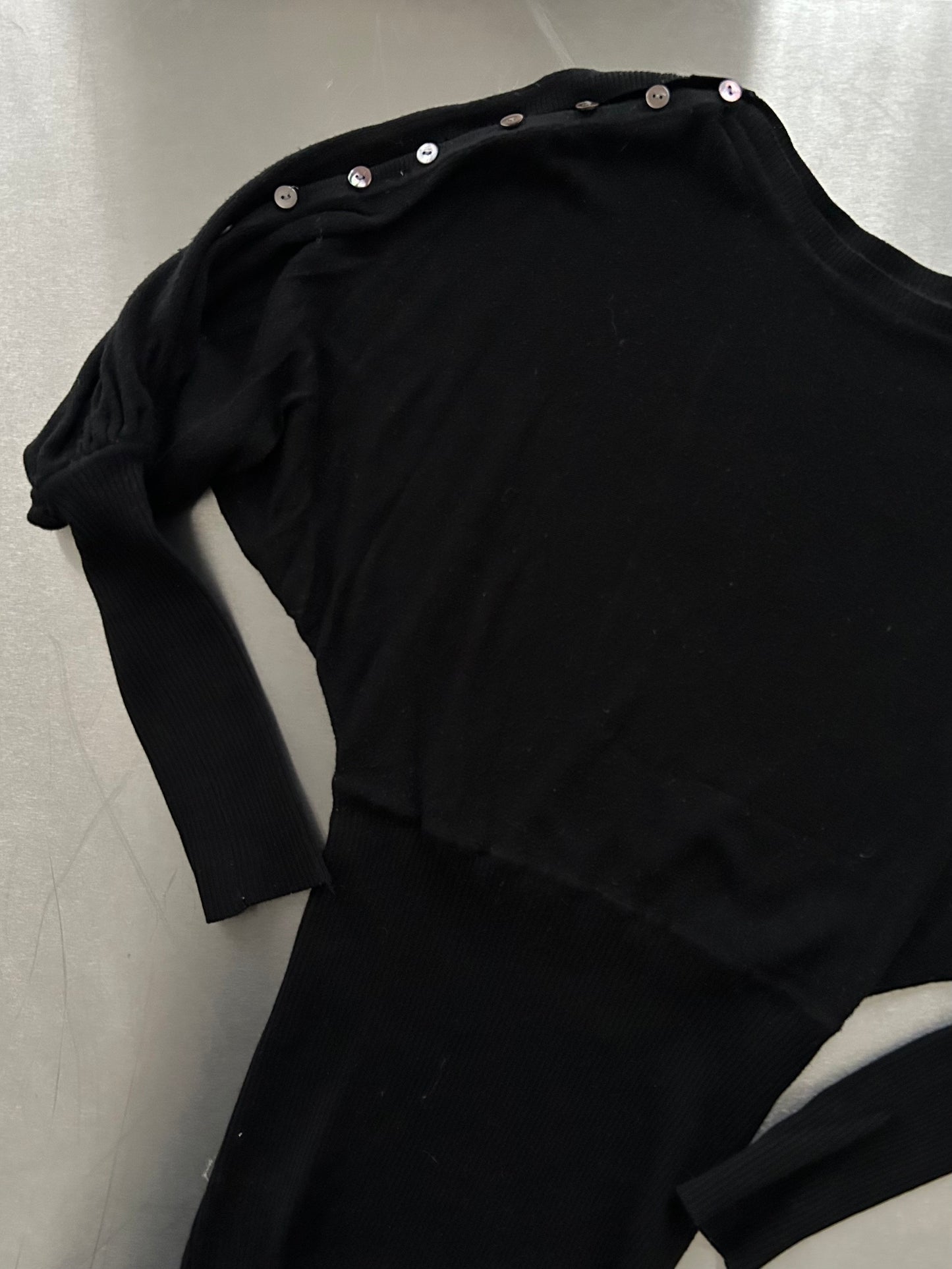 90s BLACK KNIT TOP