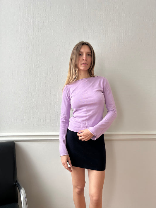 90s LILAC KNIT TOP